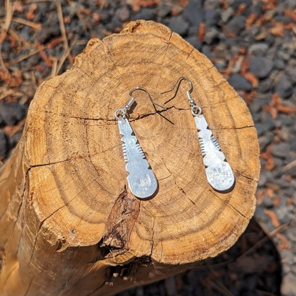 Native American Dangle Earrings Raindrop Turquoise Zuni‎ Handmade Jewelry*** - Picture 10 of 10